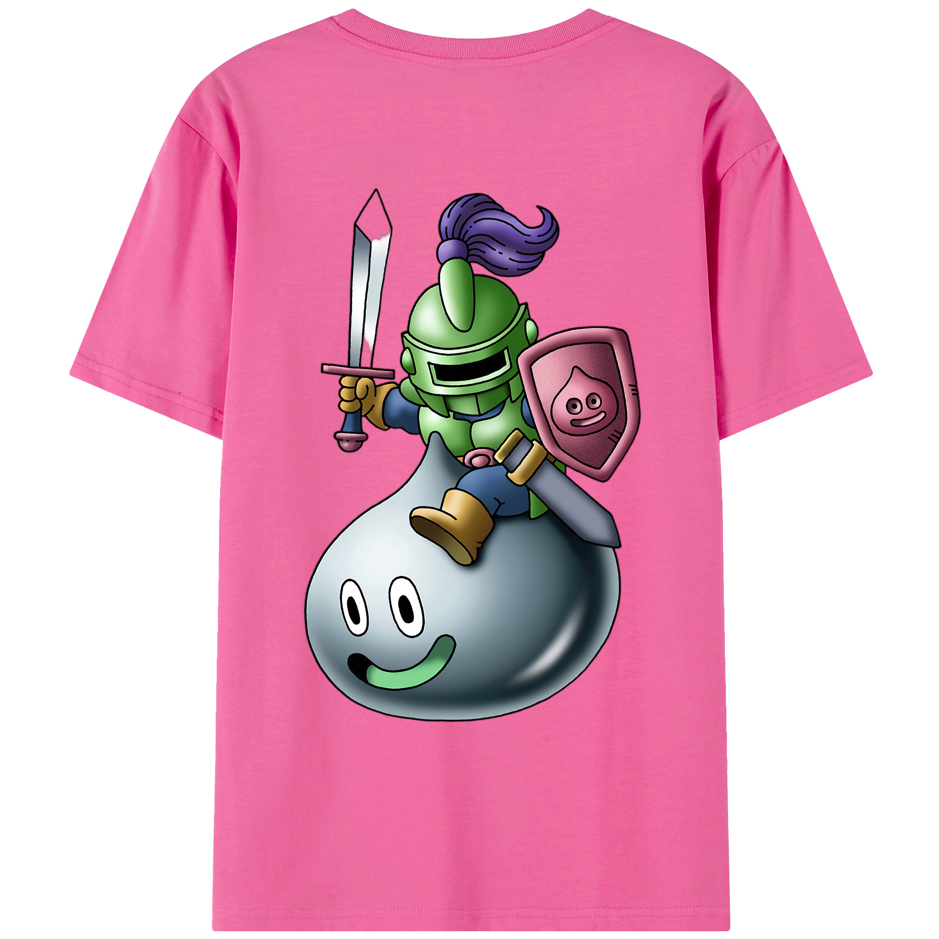 （画像用） ドラゴンクエスト Doragon Kuesuto Dragon Quest レディース半袖Tシャツ(バックプリント)